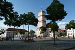 Neustrelitz-Marktplatz mit Stadtkirche